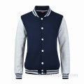 Maßgeschneiderte klassische Varsity-Baseballjacke mit Druckknopf